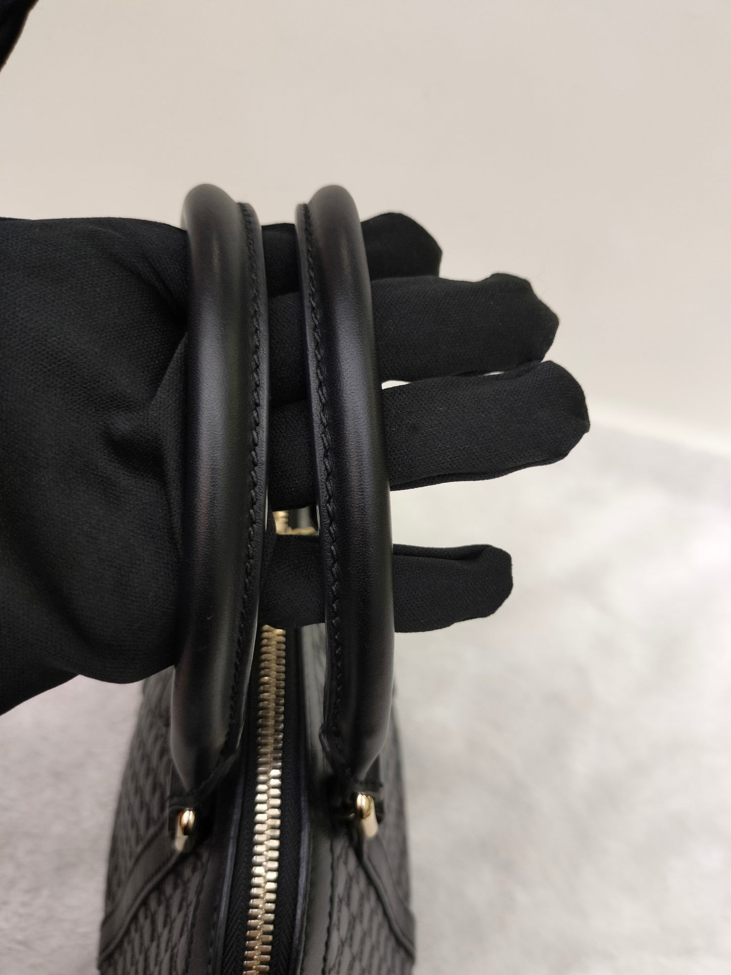 Gucci Micro Guccissima Dome Black GHW