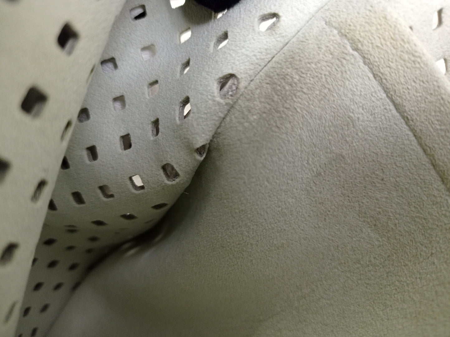 LV Saumur Perforated Limited Edition White Flore