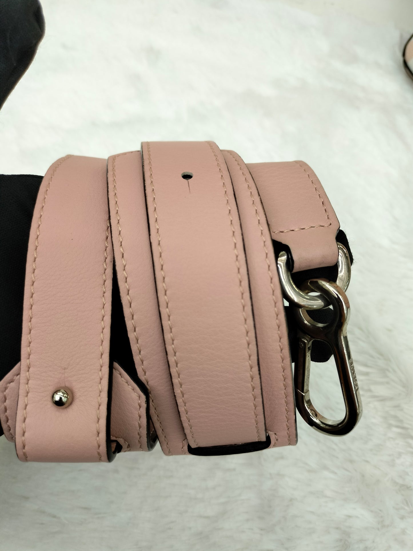Loewe Puzzle Gingham Medium Pink White SHW 2017