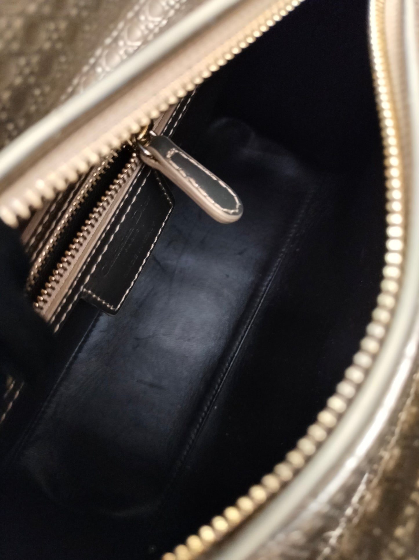 Lady Dior Medium Cannage Ombre Gold GHW 2016