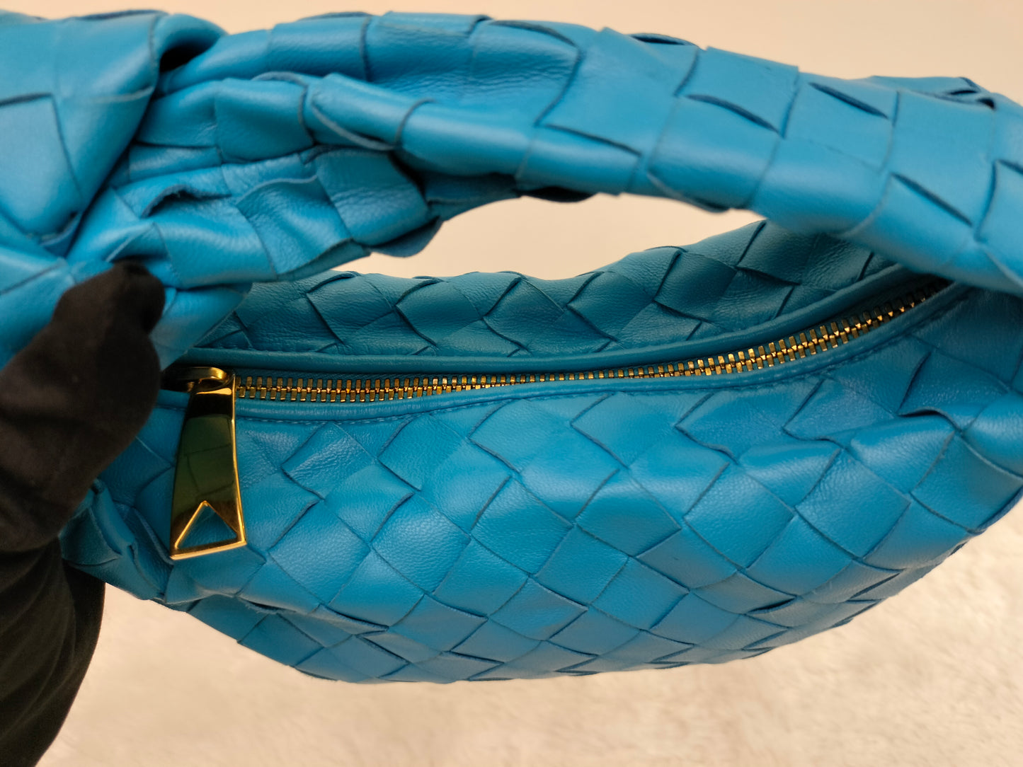 Bottega Veneta Mini Jodie Blue GHW