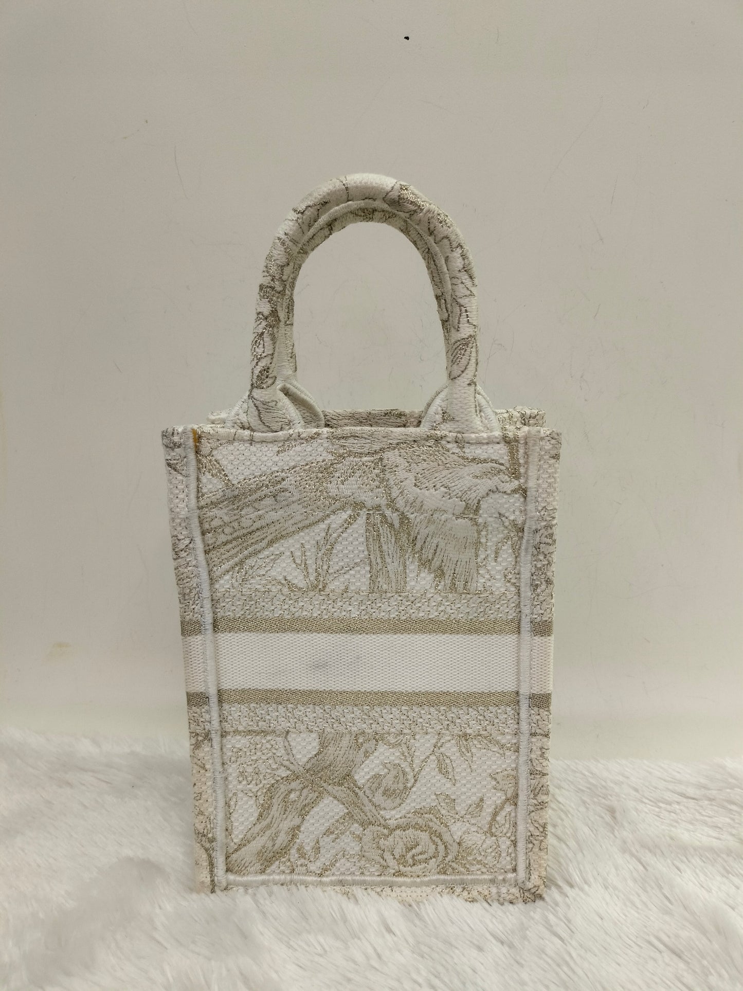 Dior Tote Book Mini Phone Canvas Off White 2022