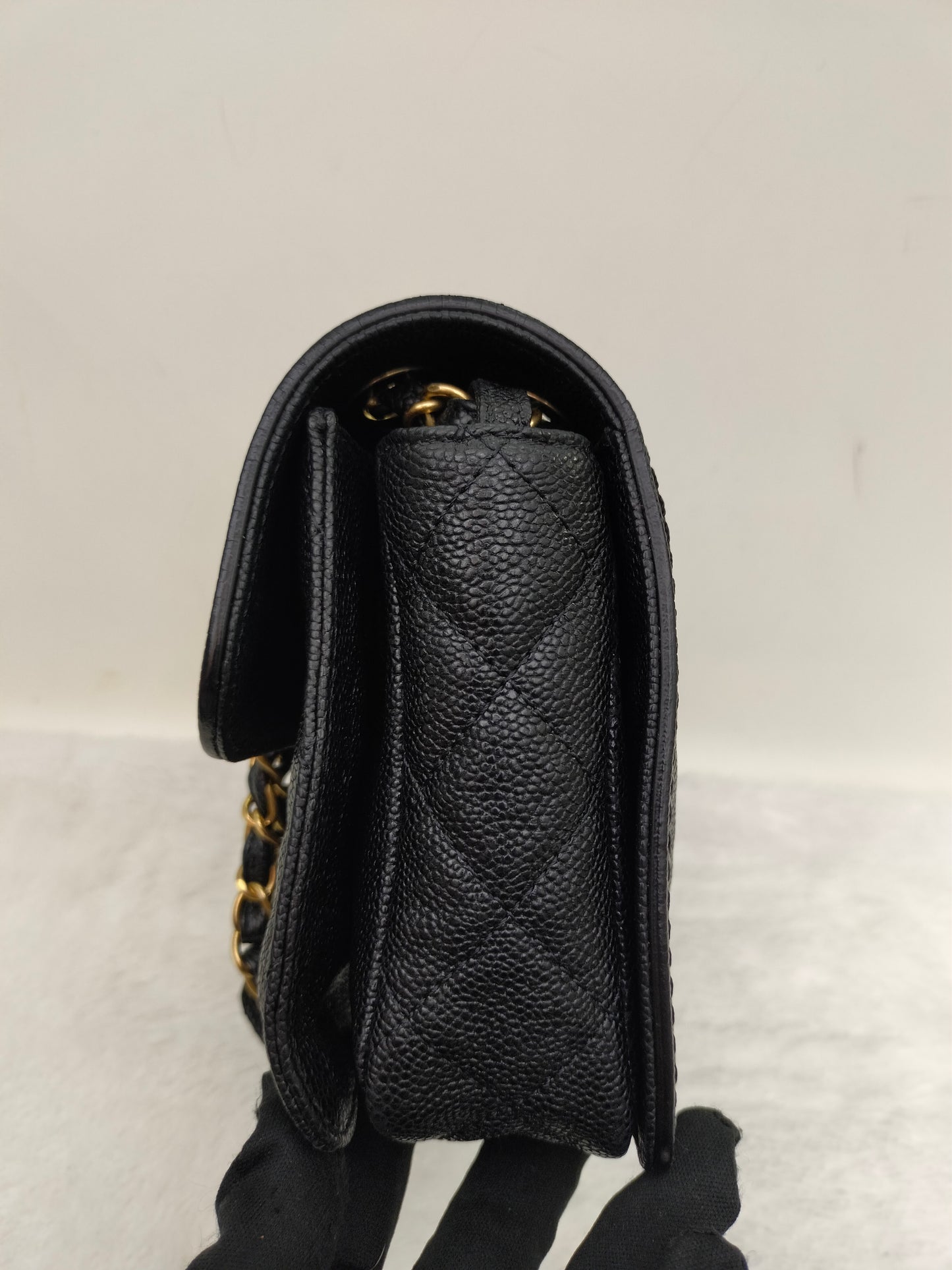 Chanel Mademoiselle Medium Lock Flap Caviar Black GHW #16