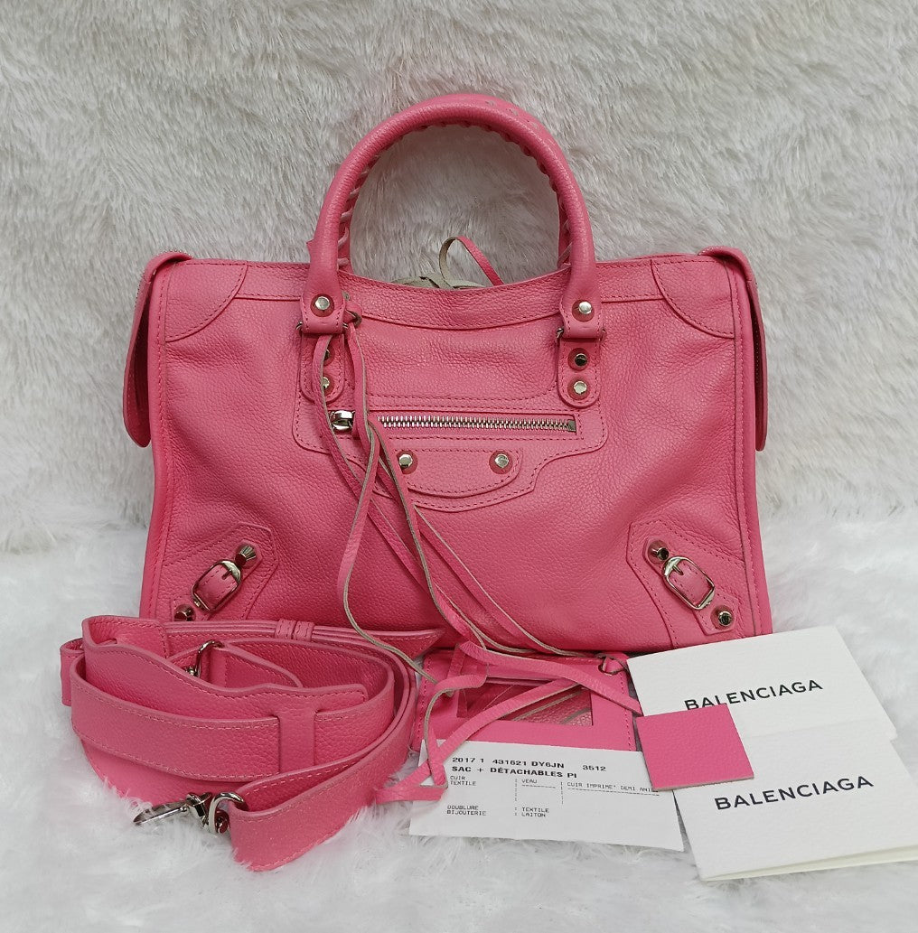Balenciaga Small City Pink SHW 2017