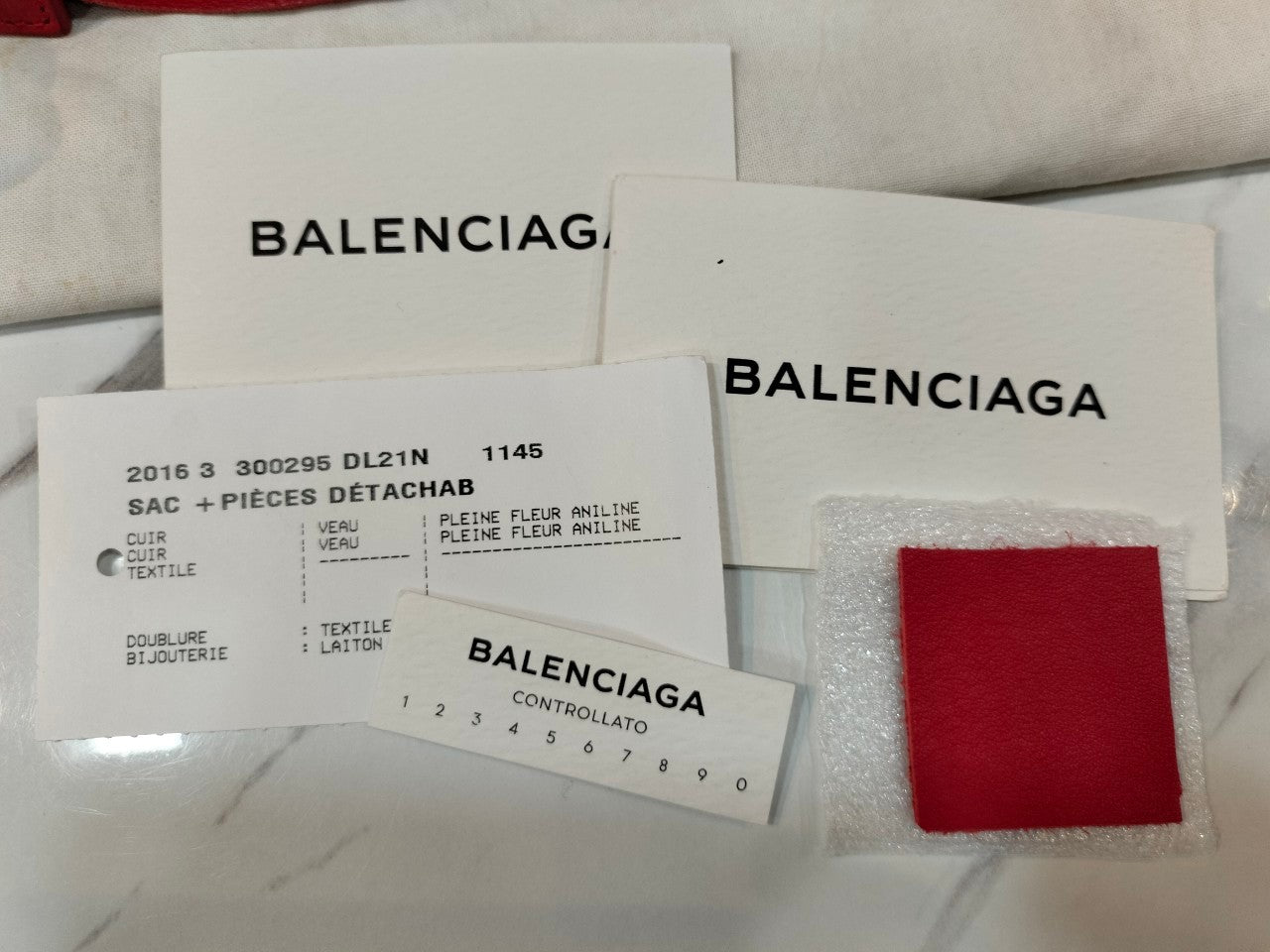 Balenciaga Mini City Red Black SHW 2016