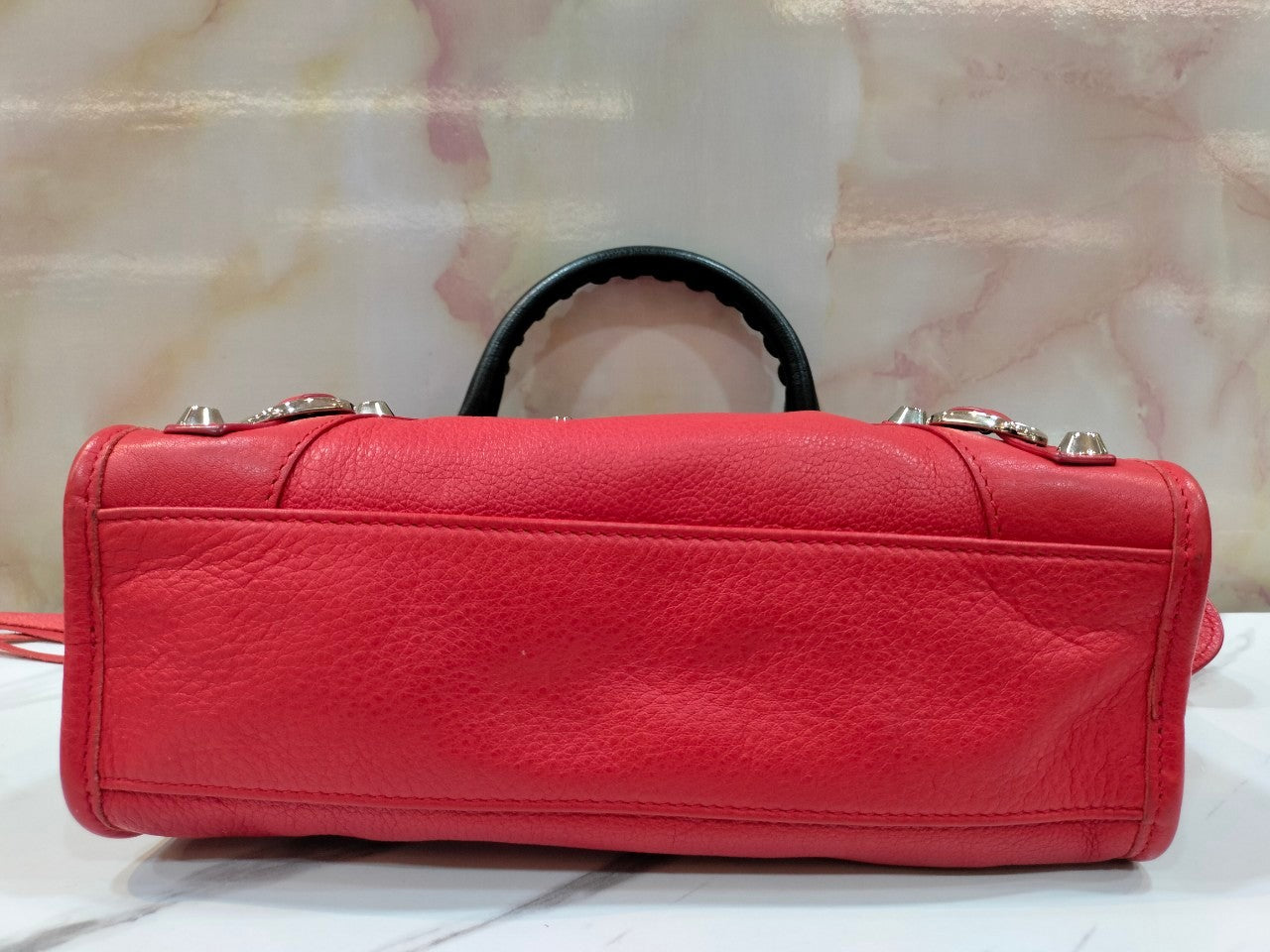 Balenciaga Mini City Red Black SHW 2016