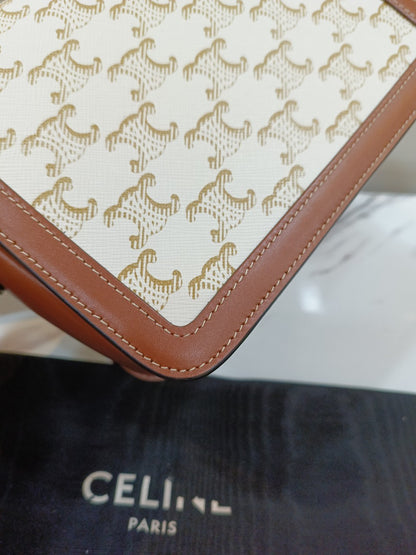 *Never been used* Celine Triomphe White Teen GHW 2022