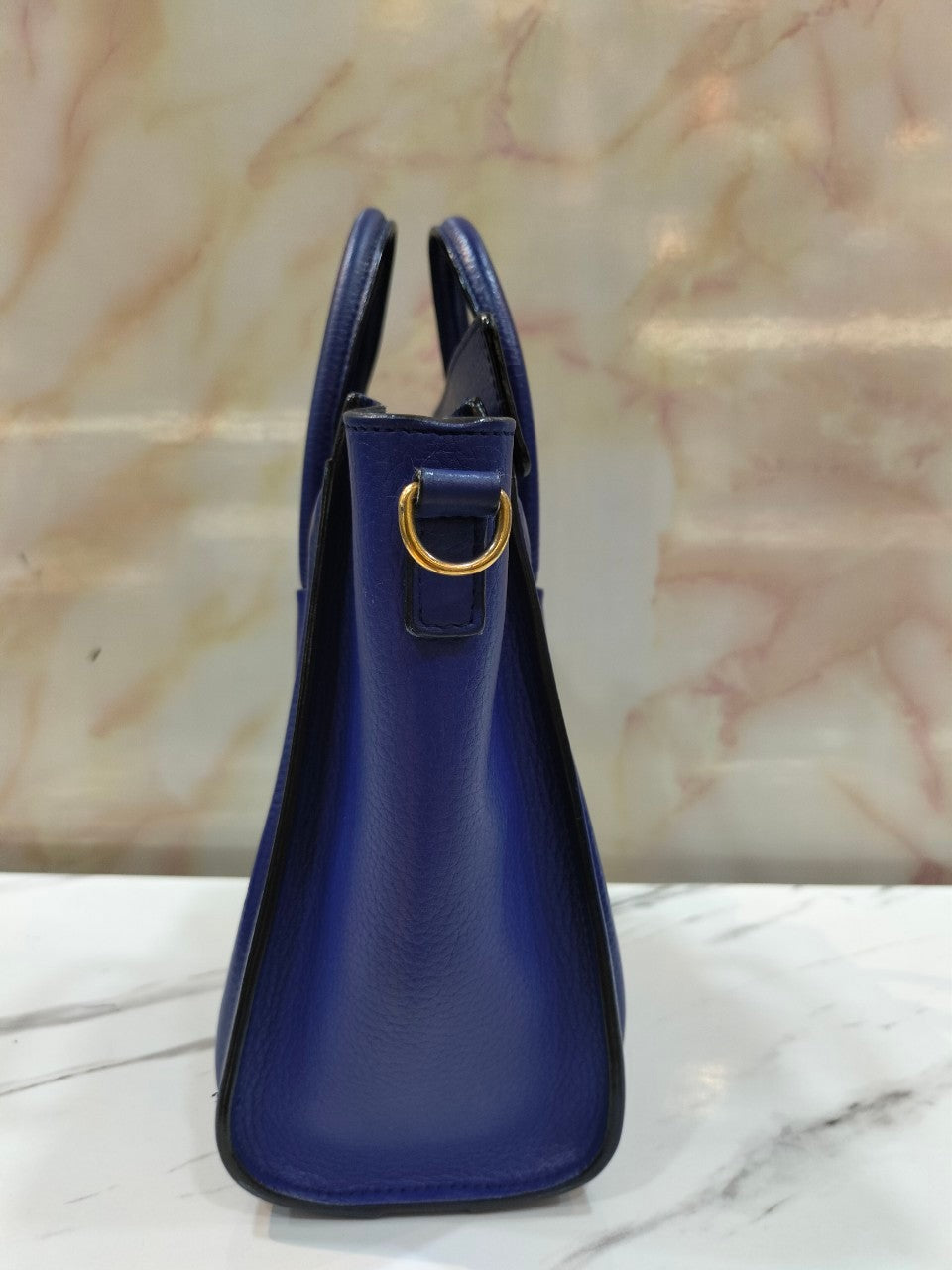 Celine Nano Luggage Blue Electric GHW 2014