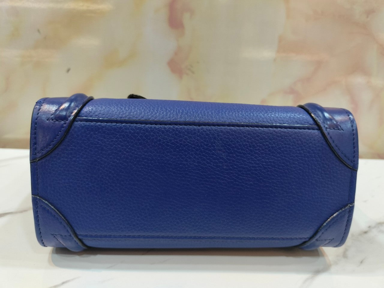 Celine Nano Luggage Blue Electric GHW 2014