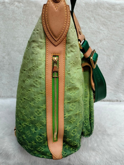 LV Sunburst PM Monogram Denim Vert Limited Edition 2010