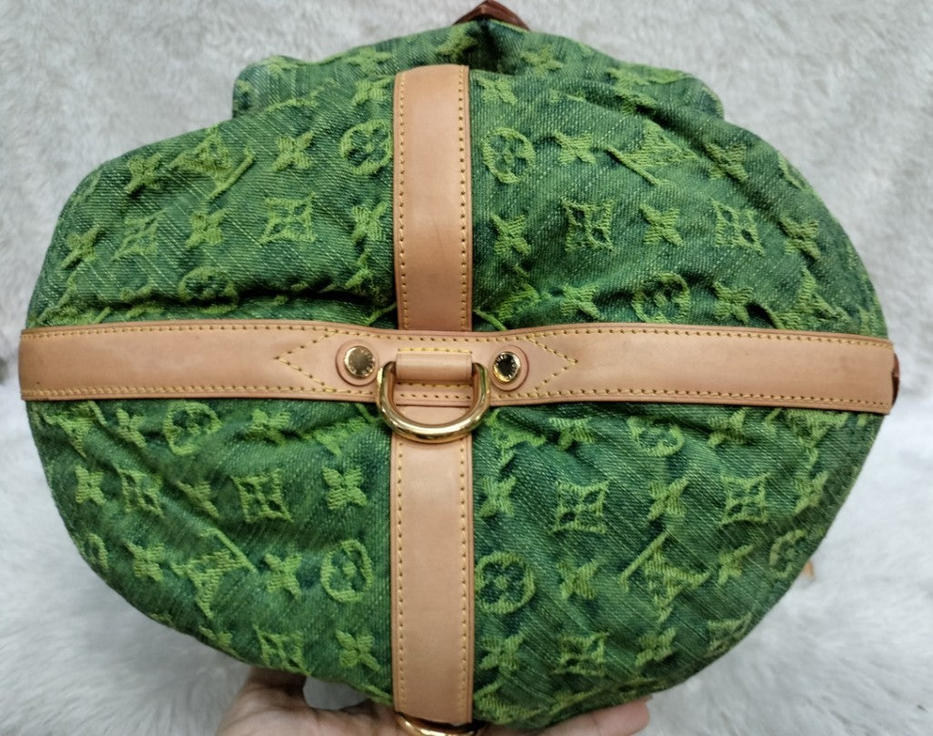 LV Sunburst PM Monogram Denim Vert Limited Edition 2010