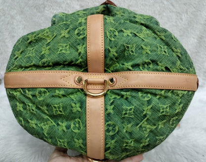 LV Sunburst PM Monogram Denim Vert Limited Edition 2010