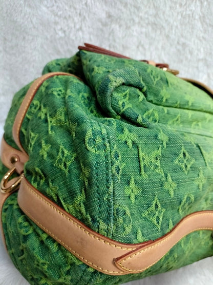 LV Sunburst PM Monogram Denim Vert Limited Edition 2010