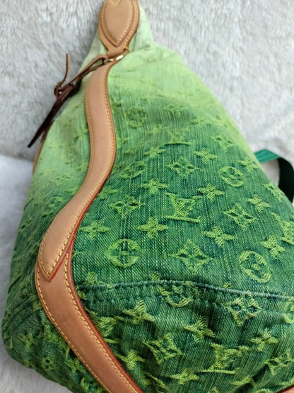 LV Sunburst PM Monogram Denim Vert Limited Edition 2010