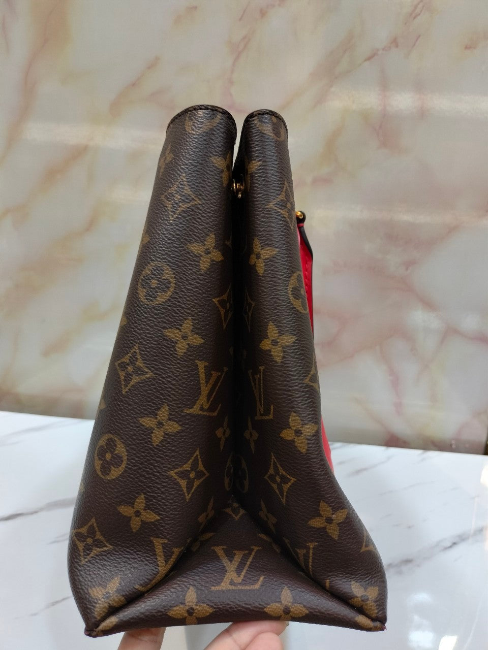 LV Flower Tote Monogram Coquelicot 2019