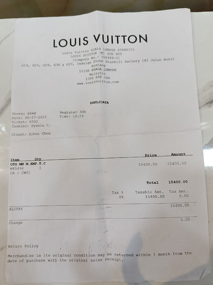 LV OTG MM Monogram Empreinte Tourterelle Cream 2022 (CHIP)