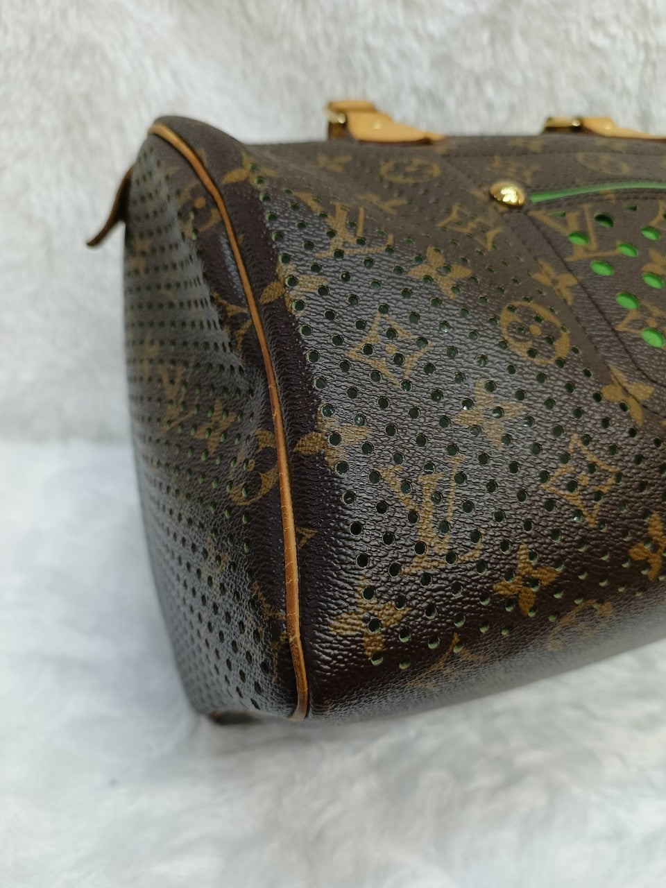 LV Speedy 30 Monogram Perforated Green 2006