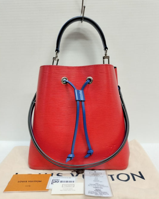 Lv Neo Noe Epi Coquelicot Blue 2018