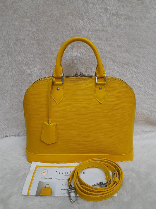 Lv Alma PM Yellow Epi Leather 2013