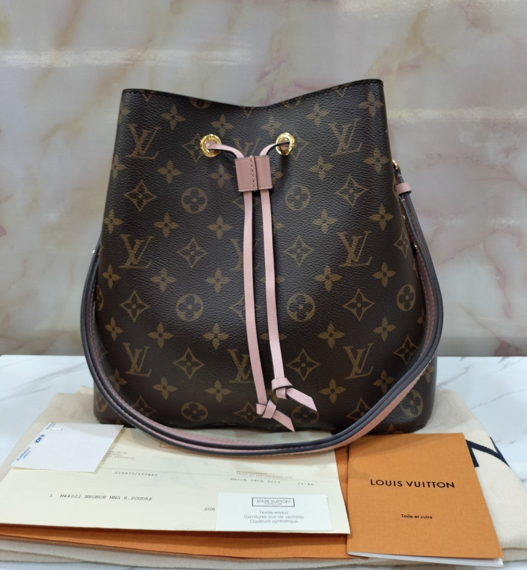 LV Neo Noe Monogram Rose Poudre 2019