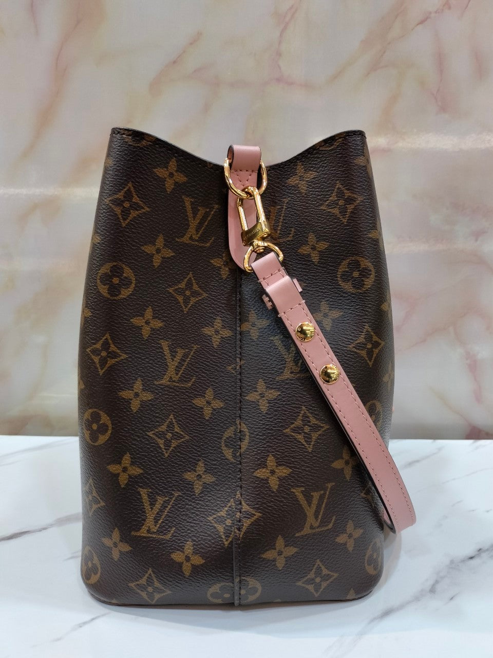 LV Neo Noe Monogram Rose Poudre 2019