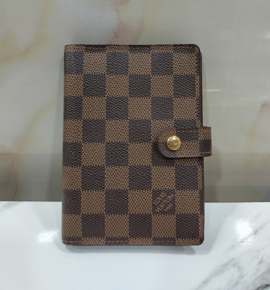 LV Notebook Cover Agenda PM Damier