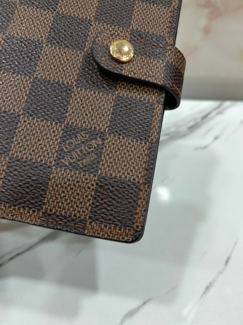 LV Notebook Cover Agenda PM Damier