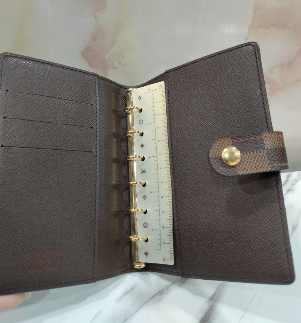 LV Notebook Cover Agenda PM Damier