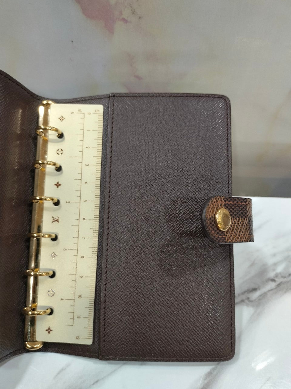 LV Notebook Cover Agenda PM Damier