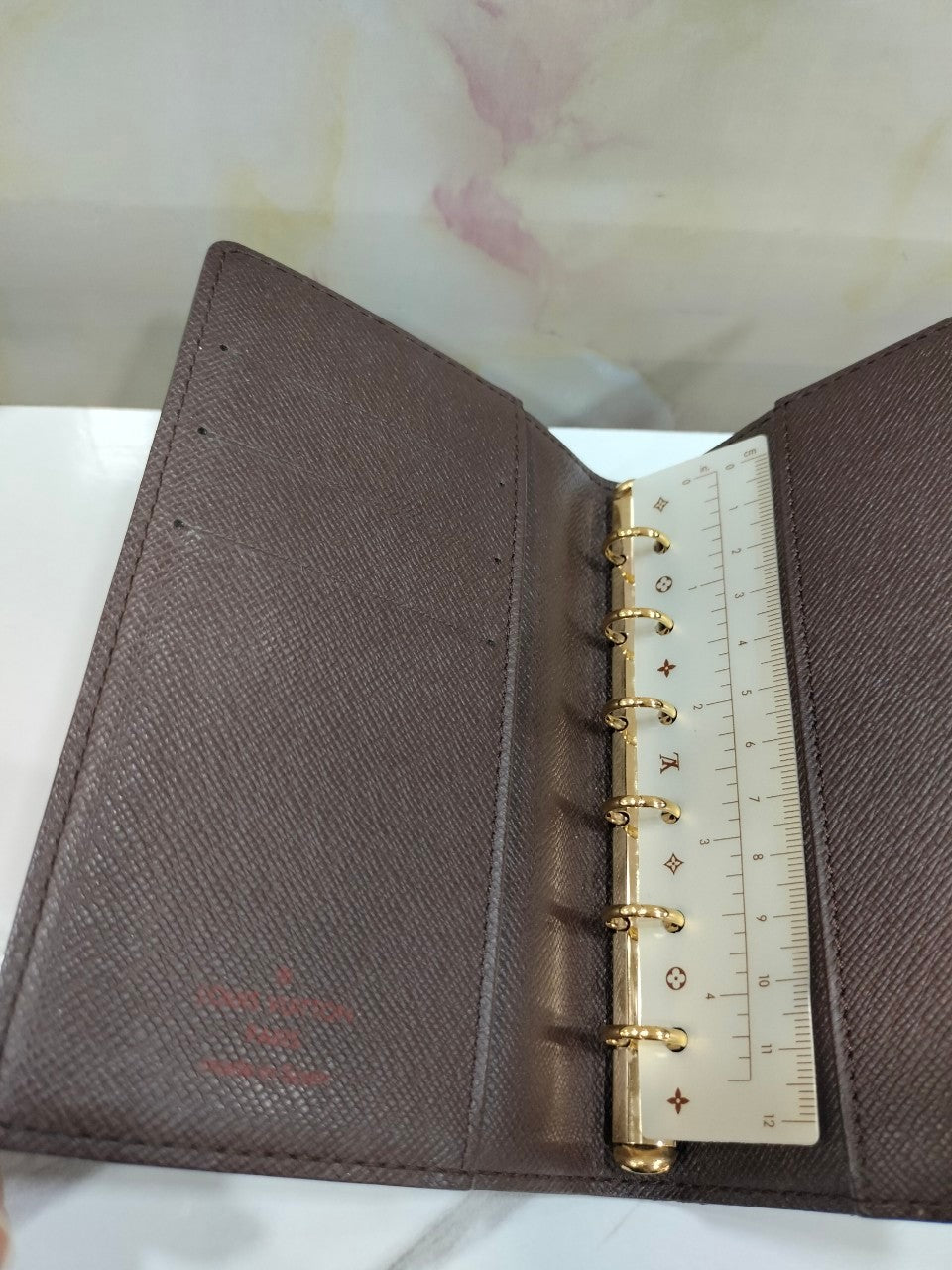 LV Notebook Cover Agenda PM Damier