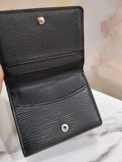 LV Ludlow Coin Case Purse Epi Black