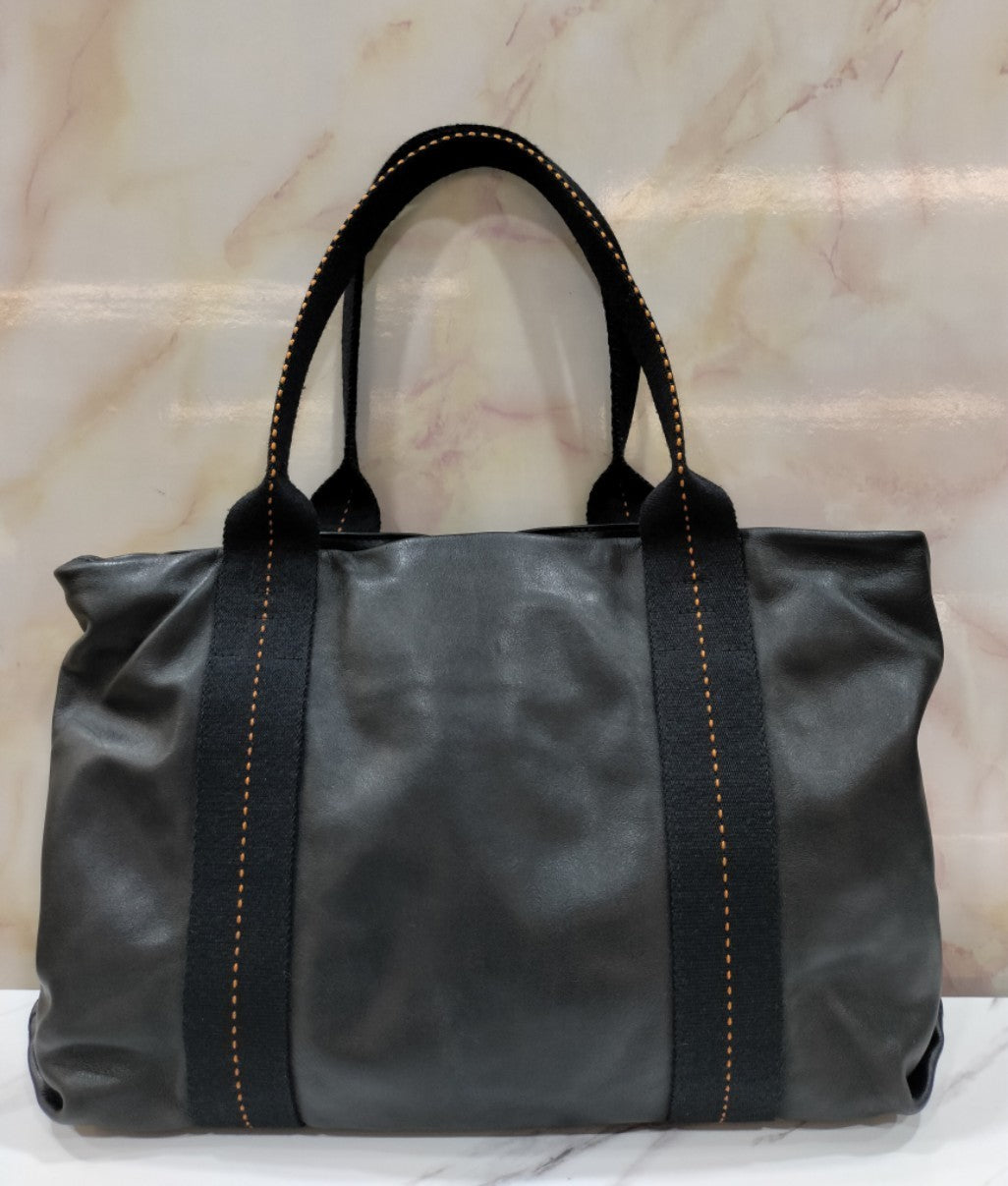 Hermes Caravan Horizontal MM Tote Bag Black