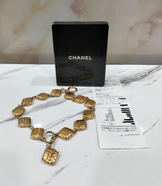 Chanel Necklace Golden Gold Metal Collar GHW