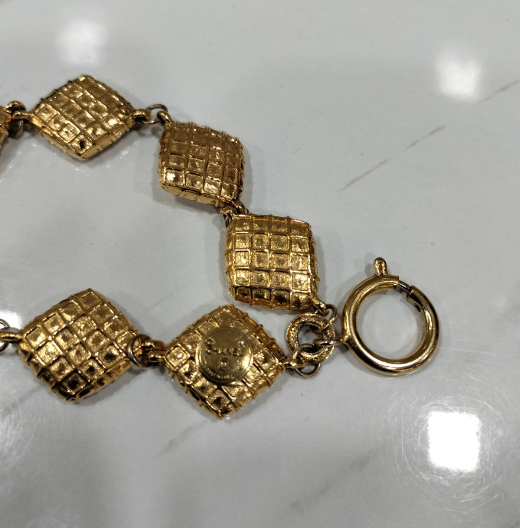 Chanel Necklace Golden Gold Metal Collar GHW