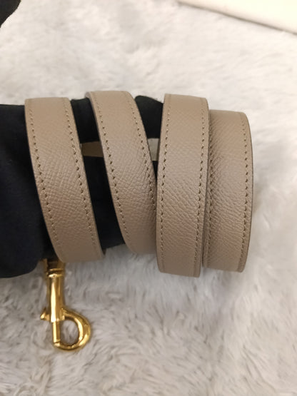 Celine Micro Belt Grained Light Taupe GHW 2021