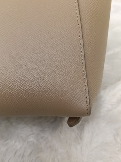Celine Micro Belt Grained Light Taupe GHW 2021