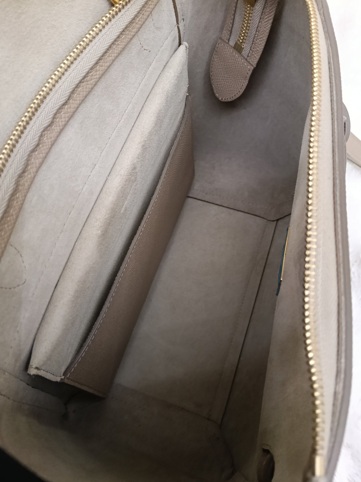 Celine Micro Belt Grained Light Taupe GHW 2021