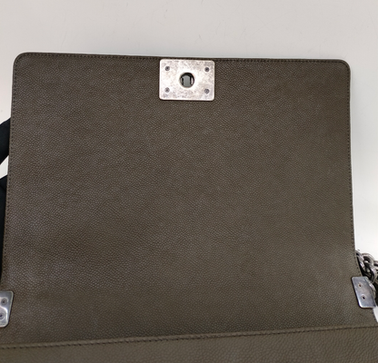Chanel Boy 28 Caviar Khaki RHW #23