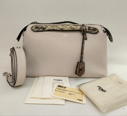 Fendi BTW Medium Off White Handle Python SHW 2017