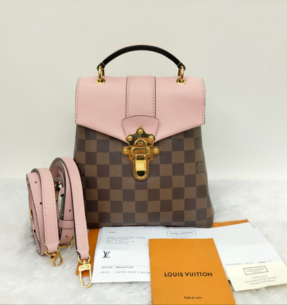 LV Clapton Backpack Damier Magnolia 2018