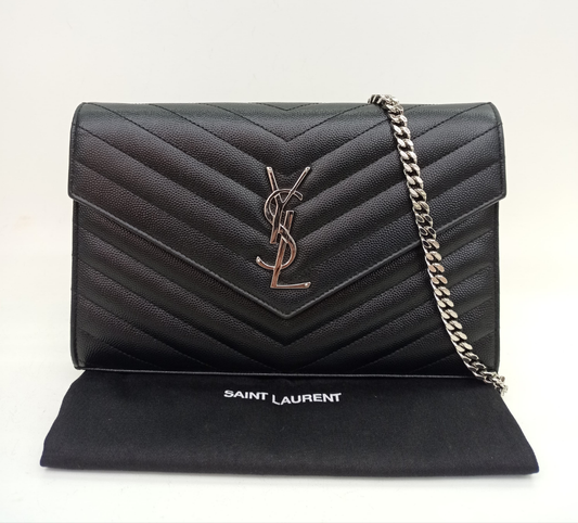 YsL WOC Chevron Grained Black SHW 2016