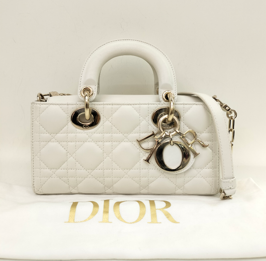 Dior D'Joy Small Lamb White GHW 2022