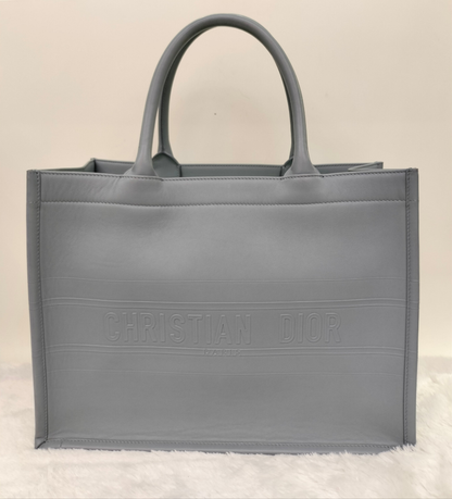 Dior Tote Book Medium Embossed Grey 2020