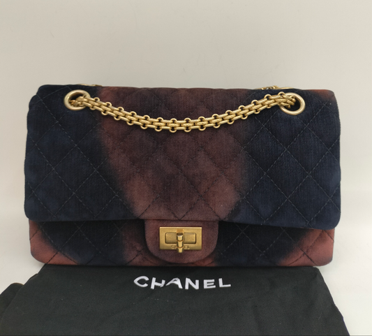 Chanel Reissue Medium Velvet Ombre GHW DF #24