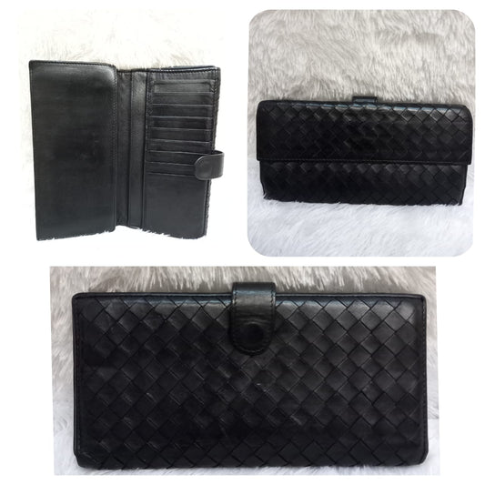 Bottega Long Wallet Black