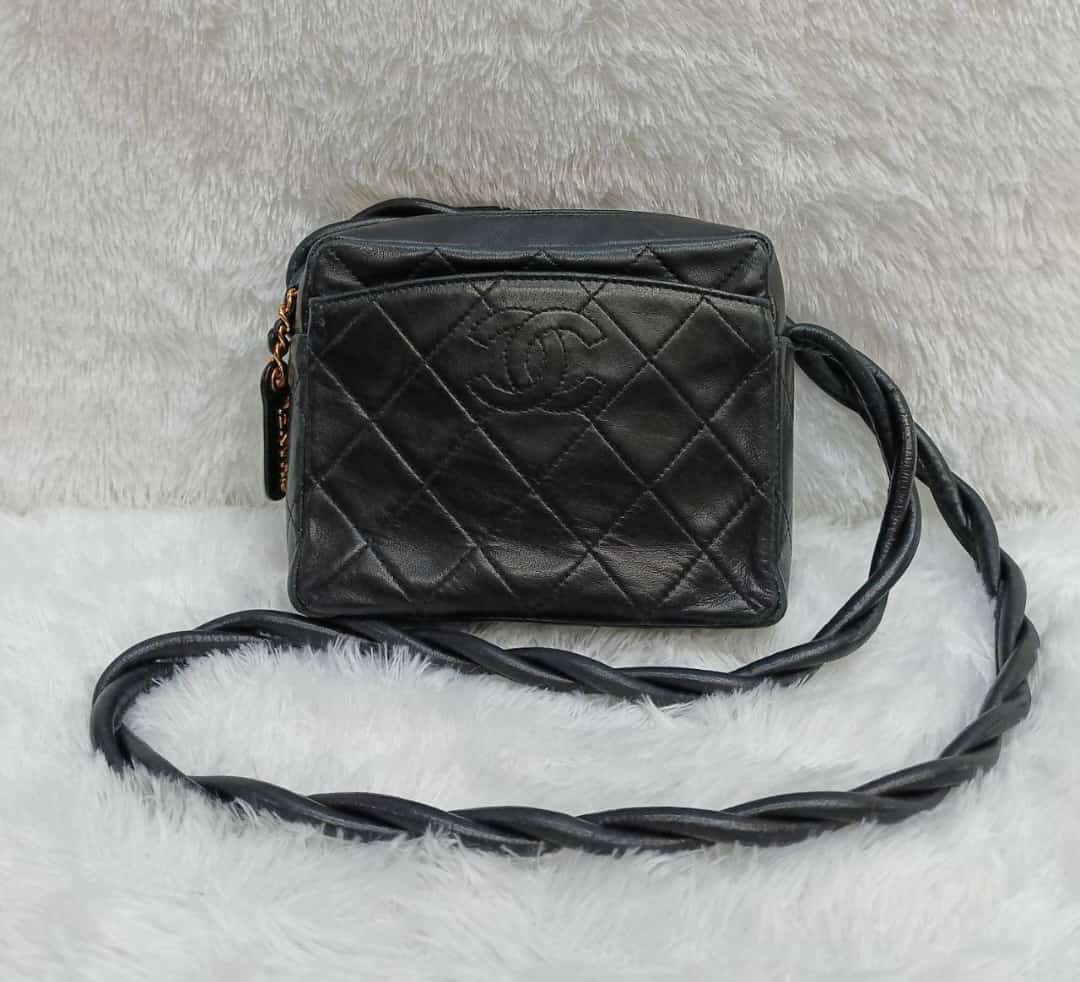 Chanel Camera Black Vintage GHW #4