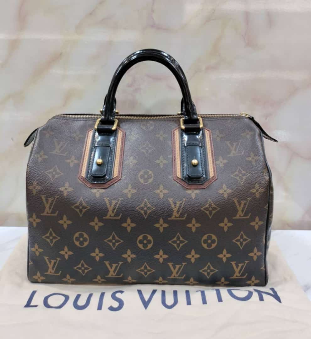 LV Speedy 30 Limited Edition Monogram Noir Mirage 2007