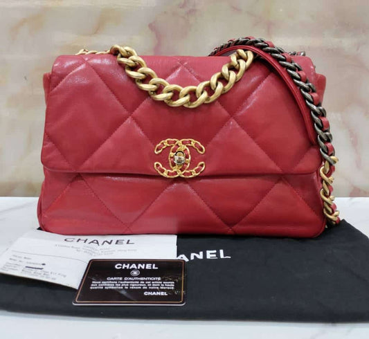 Chanel C19 Medium Goatskin Red #29