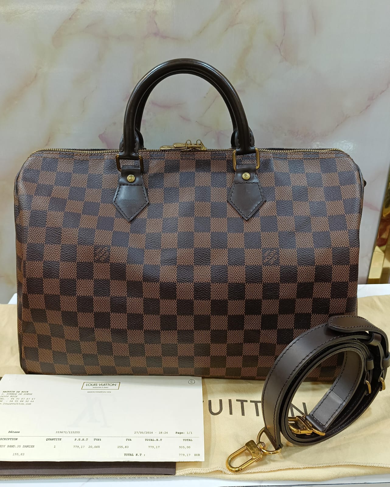 LV Bandou 35 Damier 2014