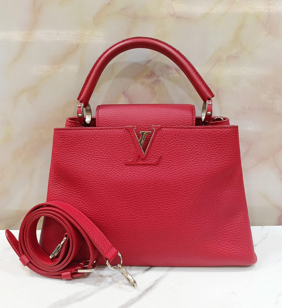 LV Capucines PM Red 2017